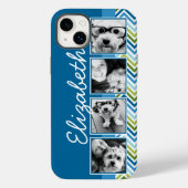 Helderkleurige Chevrons Instagram Foto Collage Case-Mate iPhone Case (Achterkant)