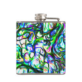 Helderkleurige Cool Funky Heupfles (Achterkant)