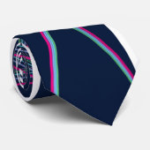 Helderkleurige curven stropdas (Opgerold)