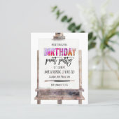 Helderkleurige Easel Paint Party kinderen, geb. (Staand voorkant)