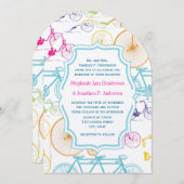 Helderkleurige fietspatroon kaart (Voorkant / Achterkant)