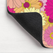 Helderkleurige Floral achtergrond Muismat (Hoek)