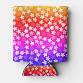 Helderkleurige Floral Blikjeskoeler