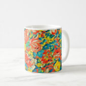 Helderkleurige Floral Blossoming Garden Fine Art Koffiemok (Voorkant rechts)