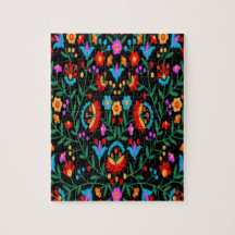 Helderkleurige Floral print