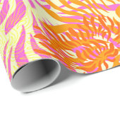 Helderkleurige Floral Spring Flowers afdrukken Cadeaupapier (Rol Hoek)