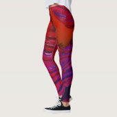 Helderkleurige fractale kunst leggings (Links)