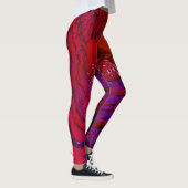 Helderkleurige fractale kunst leggings (Rechts)