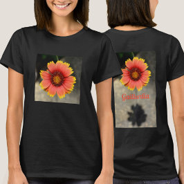 Helderkleurige Gaillardia-ventilator T-shirt