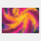 Helderkleurige galaxy-opvulpapierbladen inpakpapier vel (Voorkant)