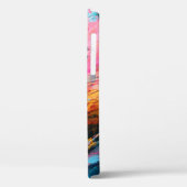 Helderkleurige hand geschilderd abstract achtergro Case-Mate iPhone case (Achterkant / Links)