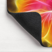 Helderkleurige Hibiscus-ventilator Muismat (Hoek)