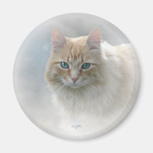 Helderkleurige kattenmagneet ...© Angel Honey, 20 Magneet