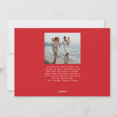 Helderkleurige kerstkaart één foto (Achterkant)