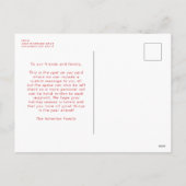 Helderkleurige kerstkaart één foto feestdagenkaart (Achterkant)