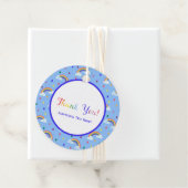 Helderkleurige Kinder regenboogpartij Favor Dank u Bedankjes Labels (In situ)