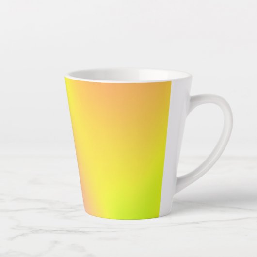 Helderkleurige kleine latte Mok (Rechts)