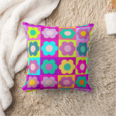 Helderkleurige kunstbloem voor pop kussen (Deken)