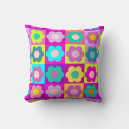 Helderkleurige kunstbloem voor pop kussen