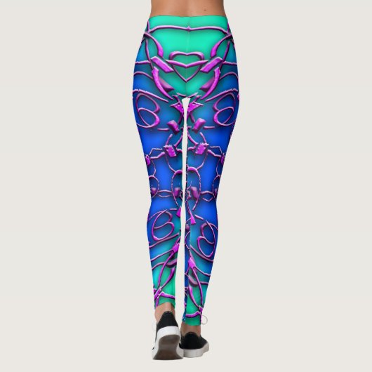 Helderkleurige leggings! leggings (Achterkant)