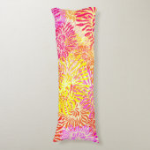 Helderkleurige lentbloemen lichaamskussen (Voorkant Verticaal)