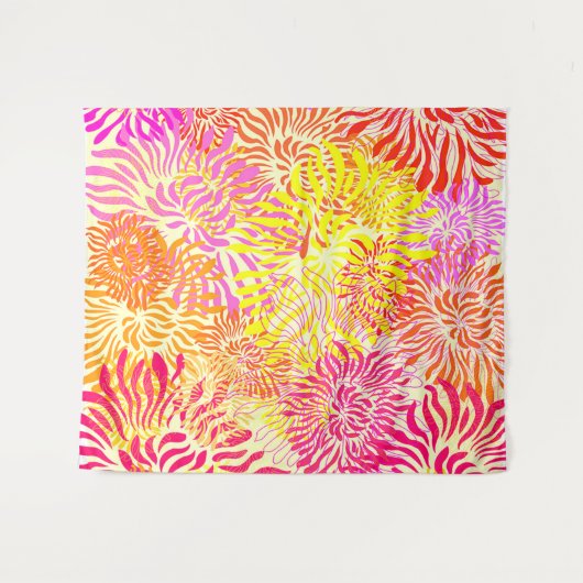 Helderkleurige lentventilator wandkleed (Voorkant (horizontaal))