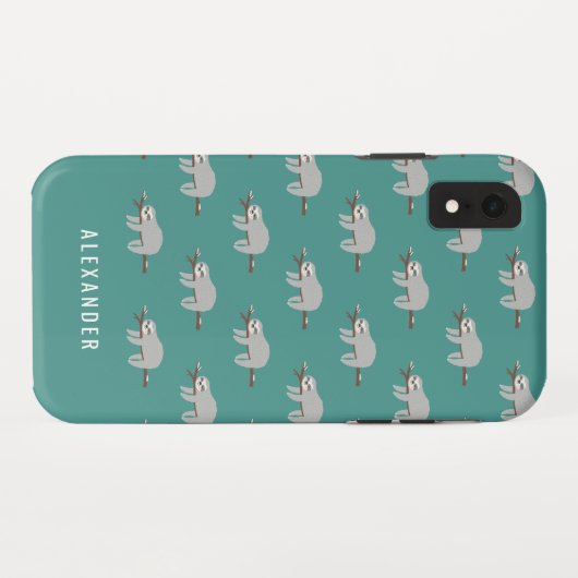 Helderkleurige leuke cartoon Case-Mate iPhone case (Achterkant (horizontaal))