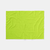Helderkleurige Lime Green Neon Trendy kleuren Fleece Deken (Voorkant (Horizontaal))