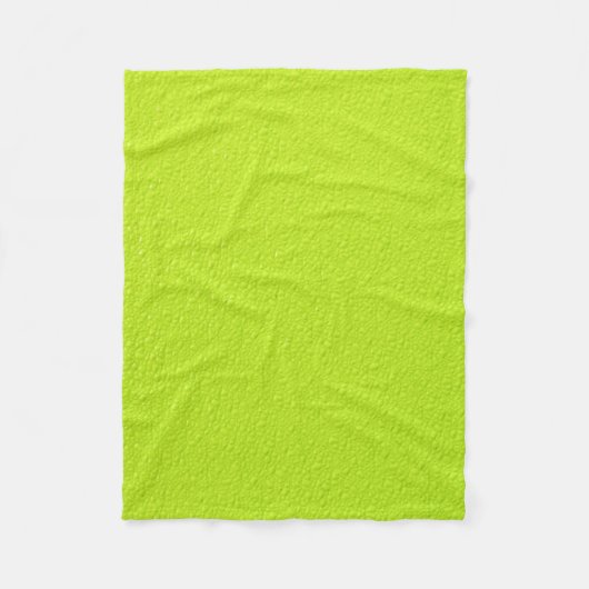 Helderkleurige Lime Green Neon Trendy kleuren Fleece Deken (Voorkant)