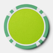 Helderkleurige Lime Green Neon Trendy kleuren Poker Chips (Achterkant)