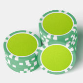 Helderkleurige Lime Green Neon Trendy kleuren Poker Chips (Opstapeling)