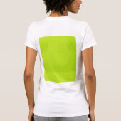 Helderkleurige Lime Green Neon Trendy kleuren T-shirt (Achterkant)
