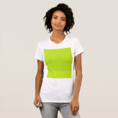 Helderkleurige Lime Green Neon Trendy kleuren T-shirt (Voorkant volledig)