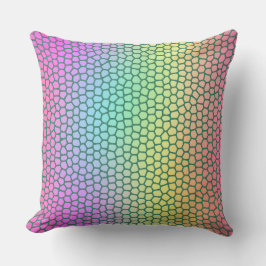 Helderkleurige luipaard afdrukken magisch kussen