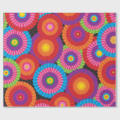 Helderkleurige Mexicaanse Fans Party Cadeaupapier (Vlak)