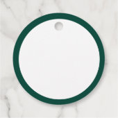 Helderkleurige, moderne kerstfamilie Square Sti Bedankjes Labels (Achterkant)