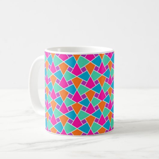 Helderkleurige Mok van het Islamic Pattern Coffee (Voorkant links)