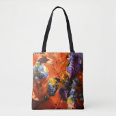 Helderkleurige Oranje gelilies Abstract Tote Bag (Voorkant)