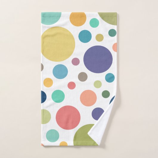 Helderkleurige poka Dots Bad Handdoek (Handdoek)