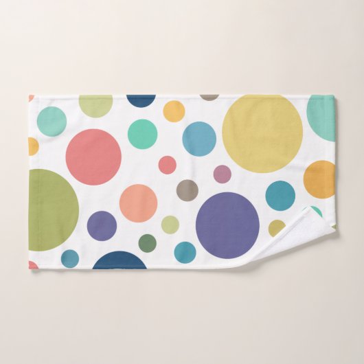 Helderkleurige poka Dots Bad Handdoek (Handdoek)