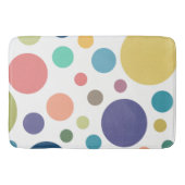 Helderkleurige poka Dots Badmat (Voorkant)