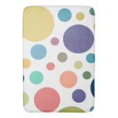 Helderkleurige poka Dots Badmat (Voorkant Verticaal)