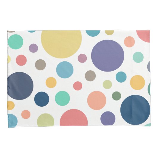 Helderkleurige poka Dots Kussensloop (Voorkant-Rechts)