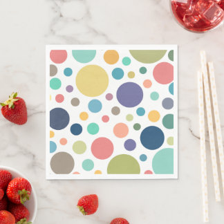 Helderkleurige poka Dots Servet