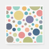 Helderkleurige poka Dots Servet (Voorkant)