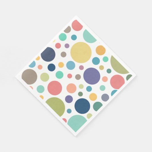 Helderkleurige poka Dots Servet (Hoek)