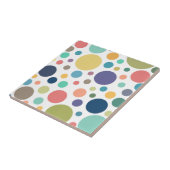 Helderkleurige poka Dots Tegeltje (Zijkant)