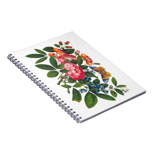 Helderkleurige pony Butterfly-schilderijen Notitieboek (Rechterzijde)