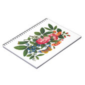 Helderkleurige pony Butterfly-schilderijen Notitieboek (Linkerzijde)