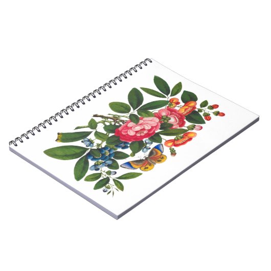 Helderkleurige pony Butterfly-schilderijen Notitieboek (Linkerzijde)